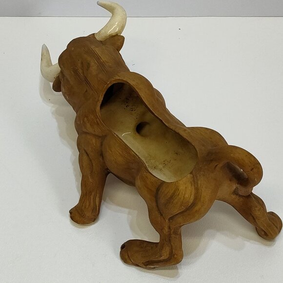 Napcoware Ceramic Bull Planter Sculpture MidCentury Modern C-4889 No Chips Dirty - Picture 6 of 13